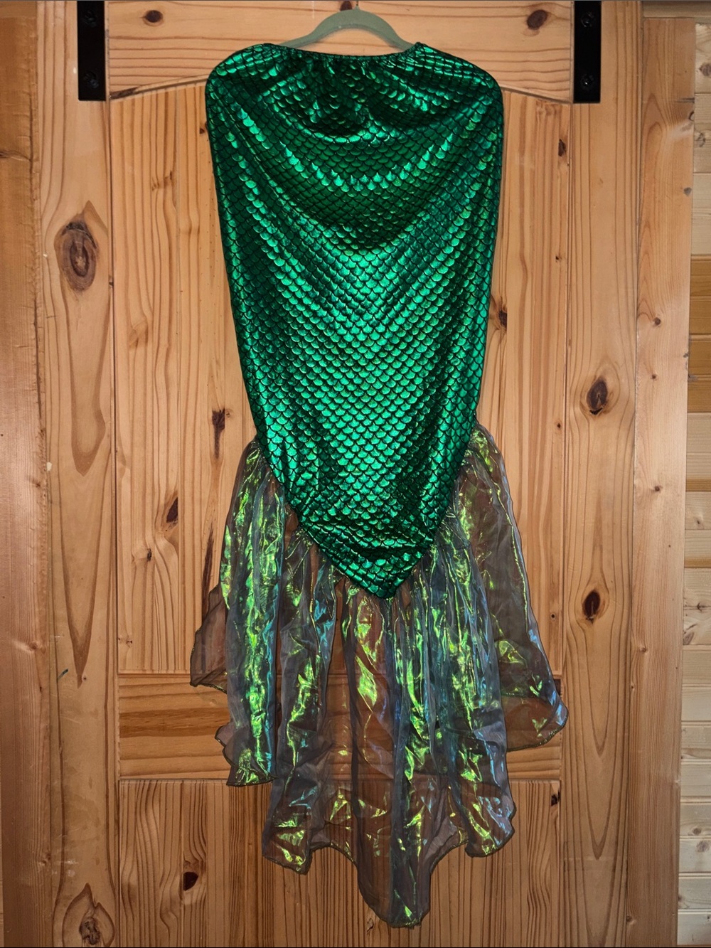 Green Mermaid-Style girls Halloween costume Skirt